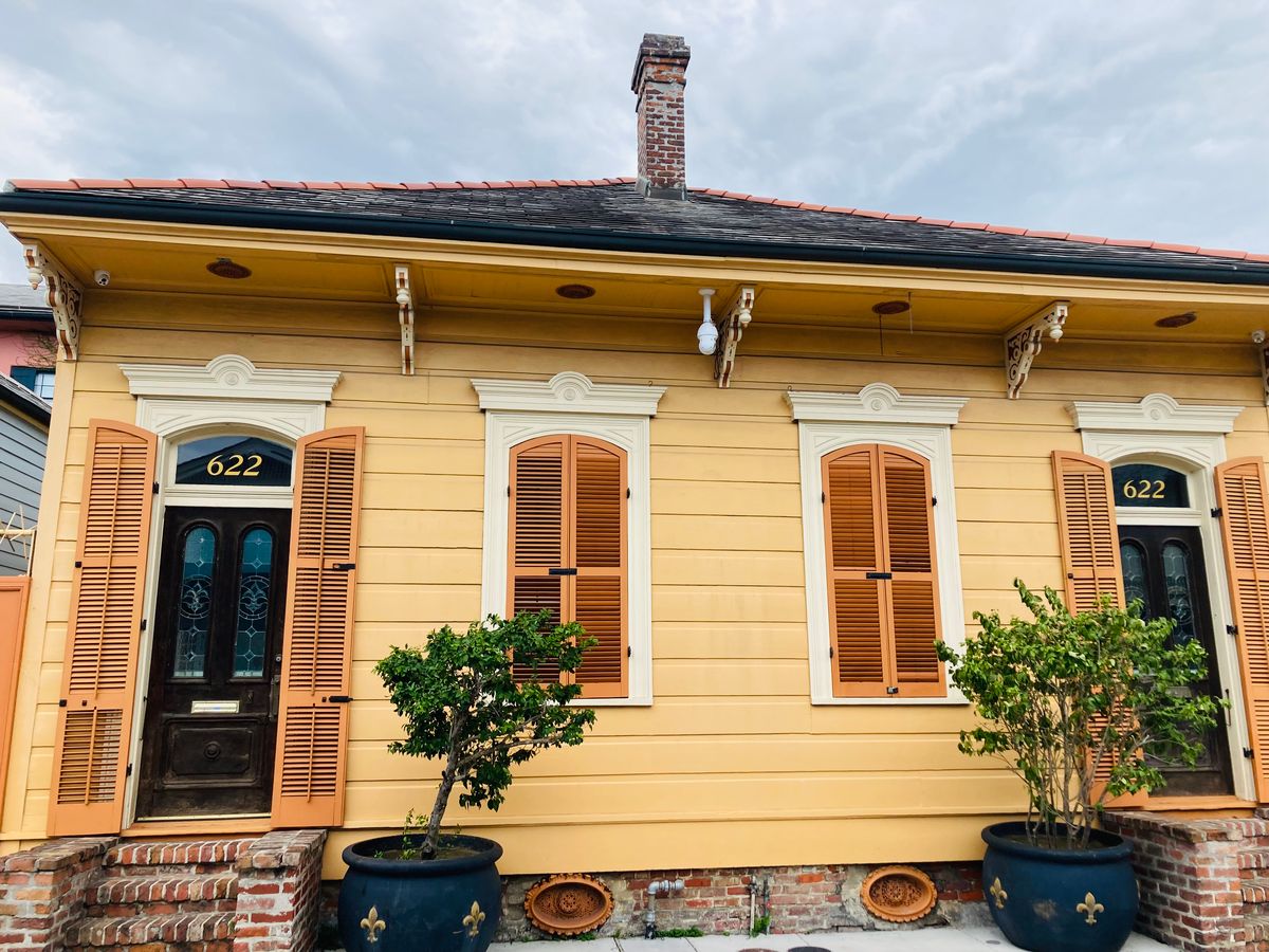 Historic New Orleans Creole cottage with window tinting installation